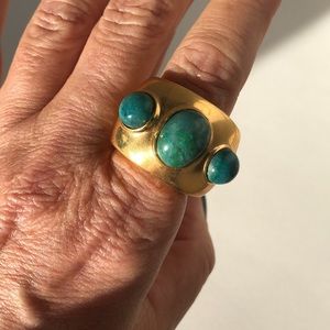 Sheila Fajl 18k over nickel free brass turquoise